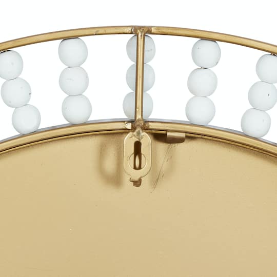 White Metal Contemporary Wall Clock, 24" x 24" x 2"
